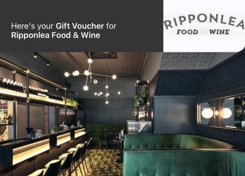 Ripponlea Food & Wine Gift Voucher.